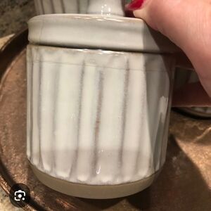 Hearth And Home Stoneware Canister